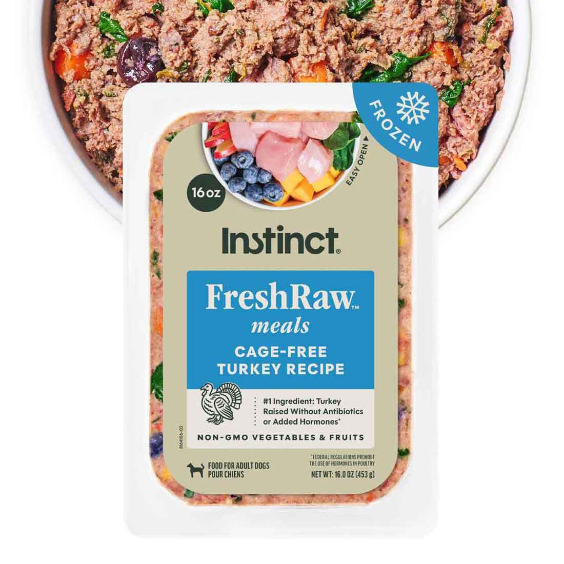 Instinct FreshRaw Meals Cage-Free Turkey Recipe Dog Food
