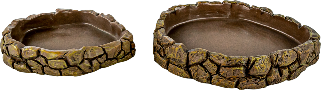 Terrassic Terrarium Décor, Bowls, Brown, 2 Pack
