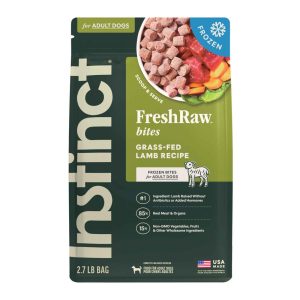Instinct Dog Food Frozen Raw Bite Grain Free Grass Fed Lamb, 2.7 Pounds - Not Available For Delivery