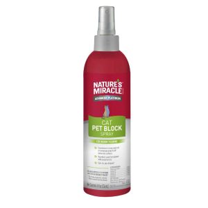 Nature's Miracle Advanced Platinum Cat Pet Block Repellent Spray, 16 Ounces