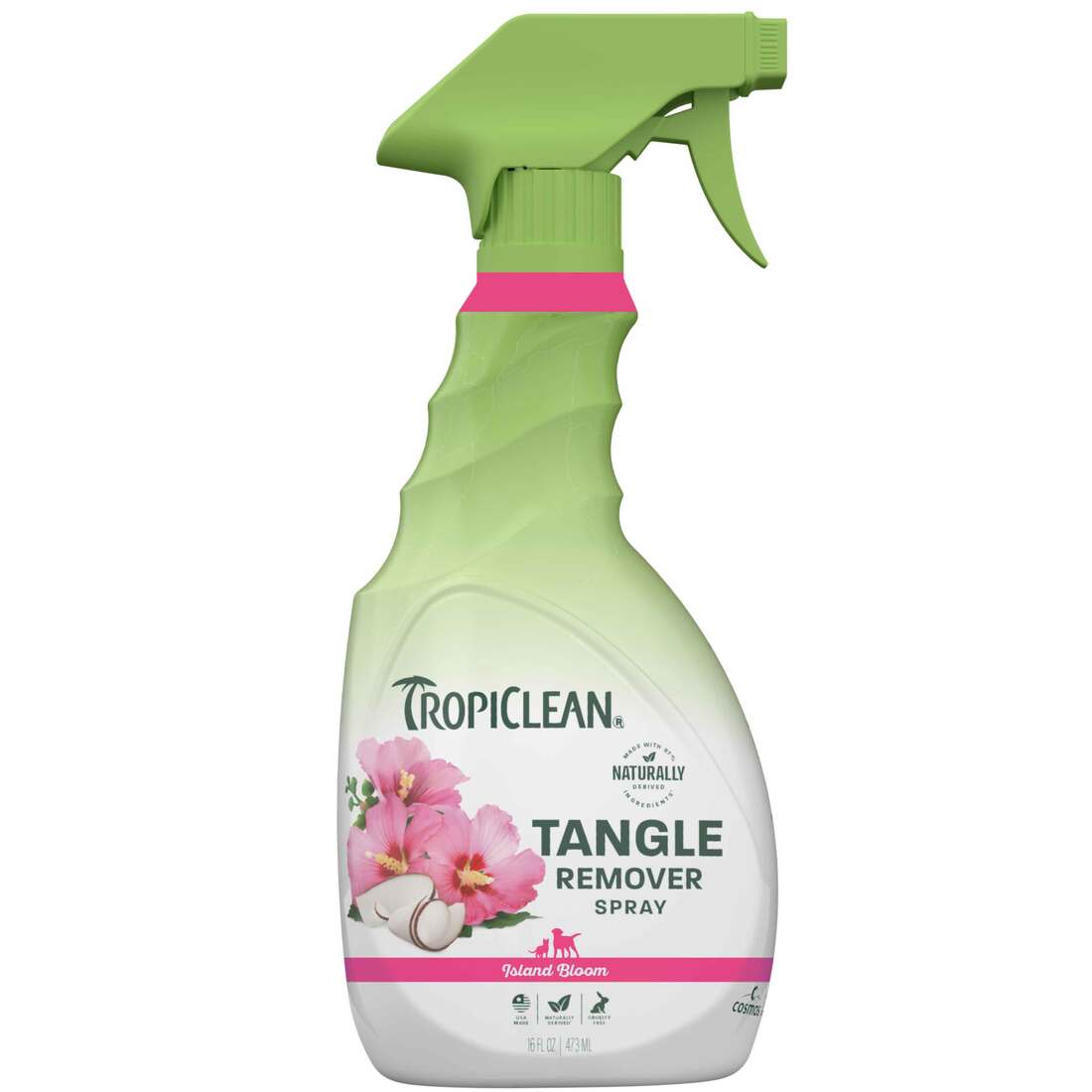 TropiClean Sweet Pea Tangle Remover Spray for Pets, 16 Ounecs