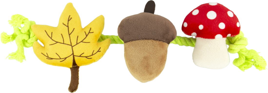 Play On Plush Leaf Dog Toy, 13 Inches