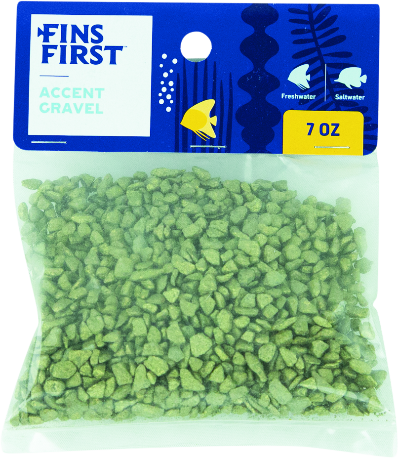 Fins First Accent Gravel, Golden Rocks, 7 Ounces