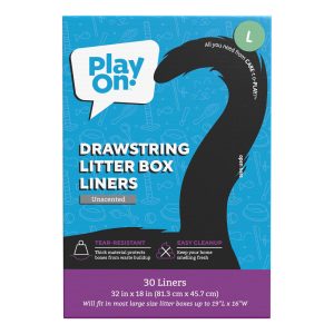 Play On Drawstring Cat Litter Liner, Unscented