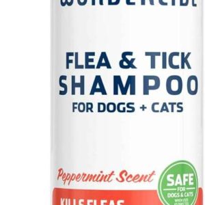 Wondercide Dog/Cat Flea and Tick Shampoo, Peppermint, 12 Ounces