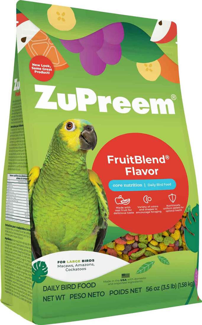 ZuPreem FruitBlend Flavor with Natural Flavors for Large Birds, 3.5 Pound Bag