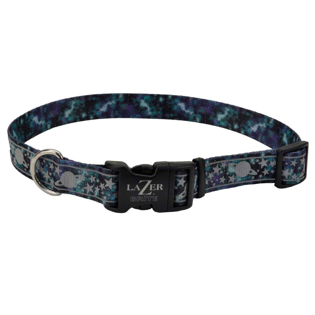 LazerBrite® Patterned Collar, Galaxy, 5/8" x 12"-18"