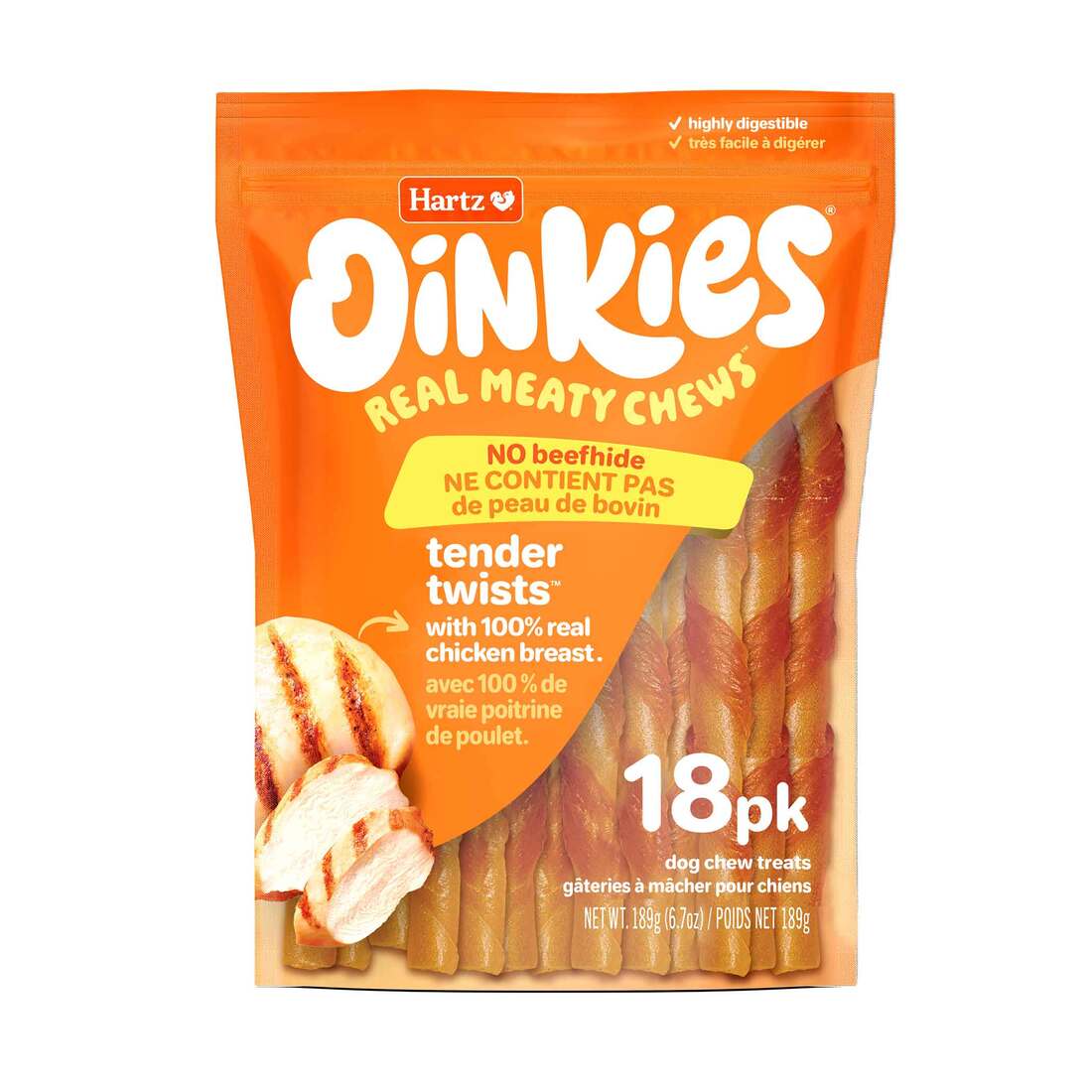 Hartz Oinkies Tender Twists Dog Treats - Image 2