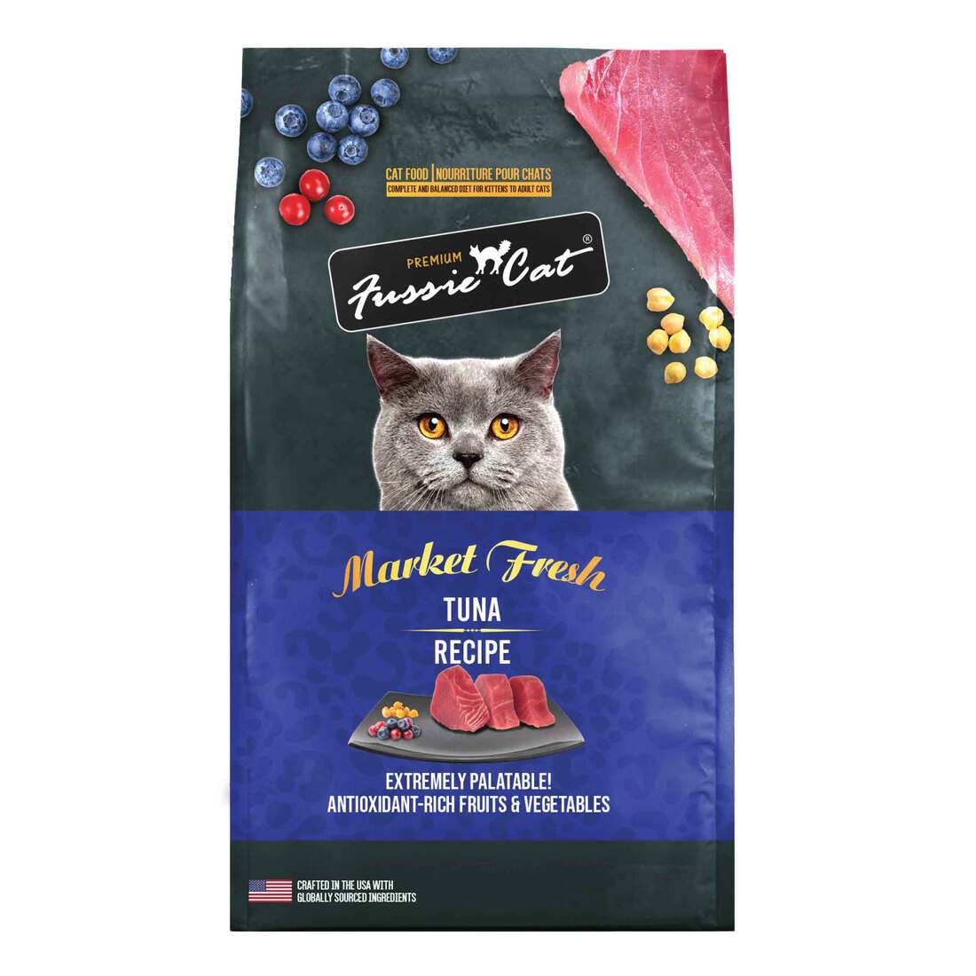 Fussie Cat Dry Cat Food, Market Fresh Tuna