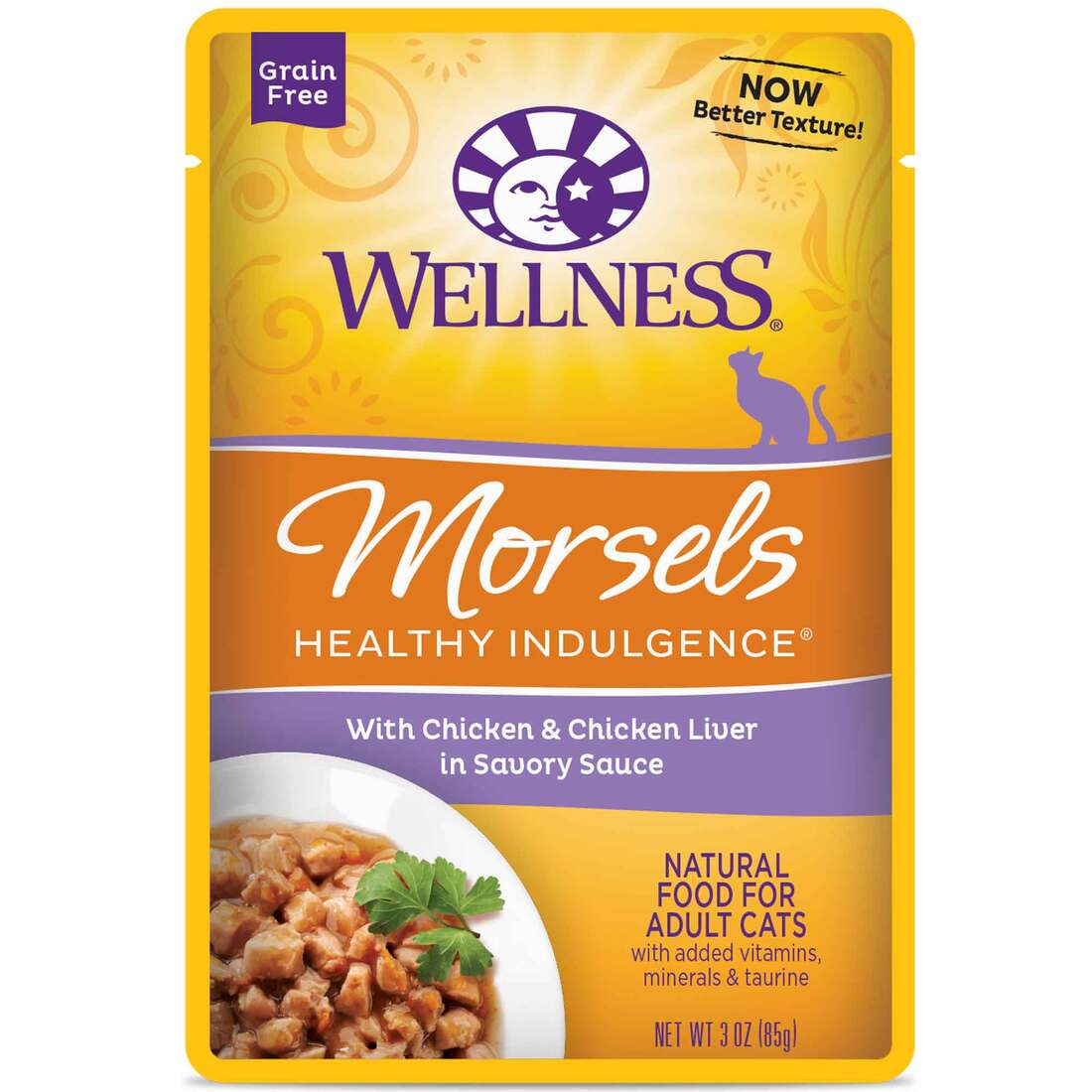 Wellness Healthy Indulgence Natural Grain Free Wet Cat Food, Morsels