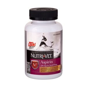 Nutri-Vet Aspirin 120 mg For Small Dogs, 100 Count