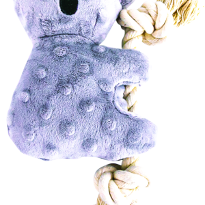 Play On Dog Toy Plush Koala with Rope