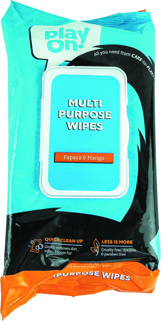 Play On Multipurpose Wipes, 100 Count Papaya Mango Scented