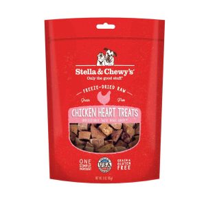 Stella & Chewy's Freeze-Dried Raw Chicken Hearts Treats, 3 Ounces