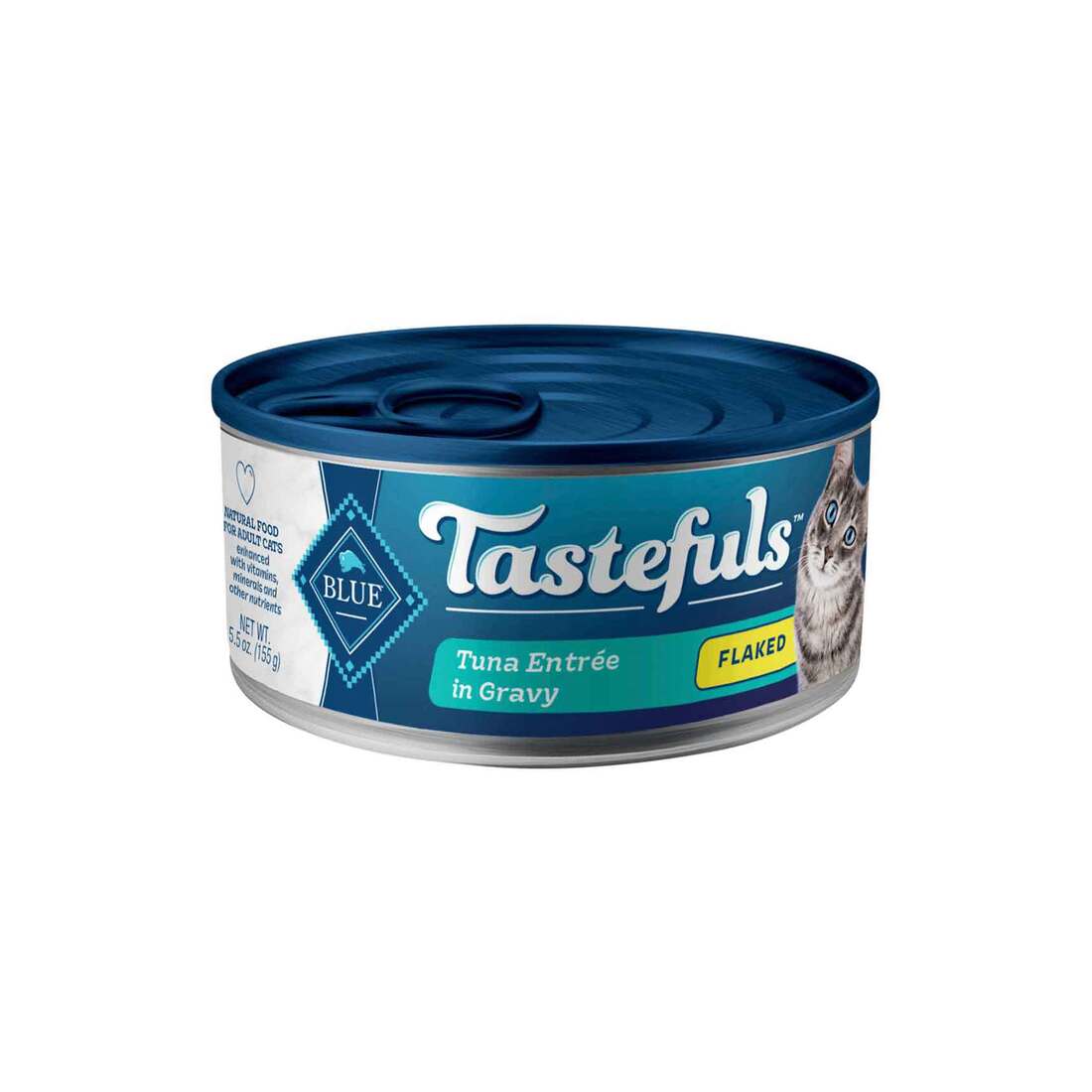Blue Buffalo Tastefuls Adult Natural Flaked Wet Cat Food, Tuna, 5.5 Ounces