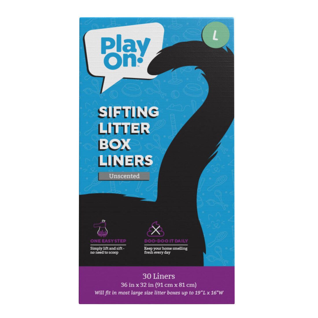 Play On Sifting Cat Litter Liner, Unscented
