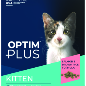 Optim Plus Kitten Salmon & Brown Rice Formula Dry Cat Food