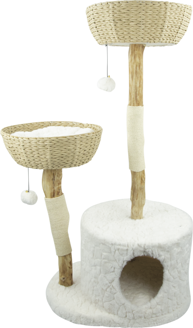 Play On Cat Furniture Natural Perch and Play Tree