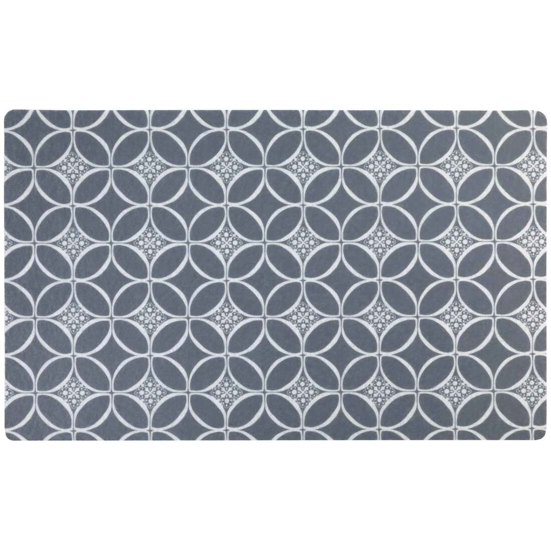Drymate Pet Bowl Placemat, Indigo Grey, 12" x 20"