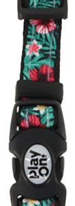 Play On Puffy Dog Collar, Floral