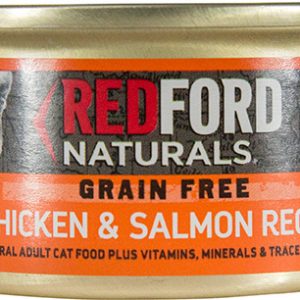 Redford Naturals Natural Wet Cat Food, Adult Grain Free Chicken & Salmon Recipe Cuts in Gravy, 3 Oun