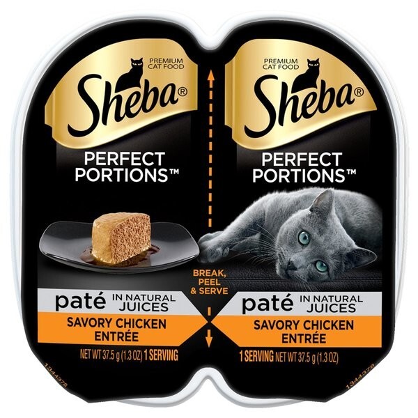 Sheba Perfect Portions Savory Chicken Entree Cat Food, 2.65 Ounces