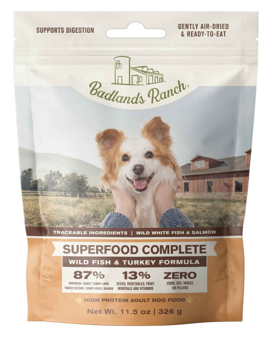Badlands Ranch Air Dried Superfood Dog Food, Wild Fish and Turkey - Image 3