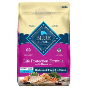 Blue Buffalo Life Protection Formula Natural Senior Small Breed Dry Dog Food, Chicken and Brown Rice