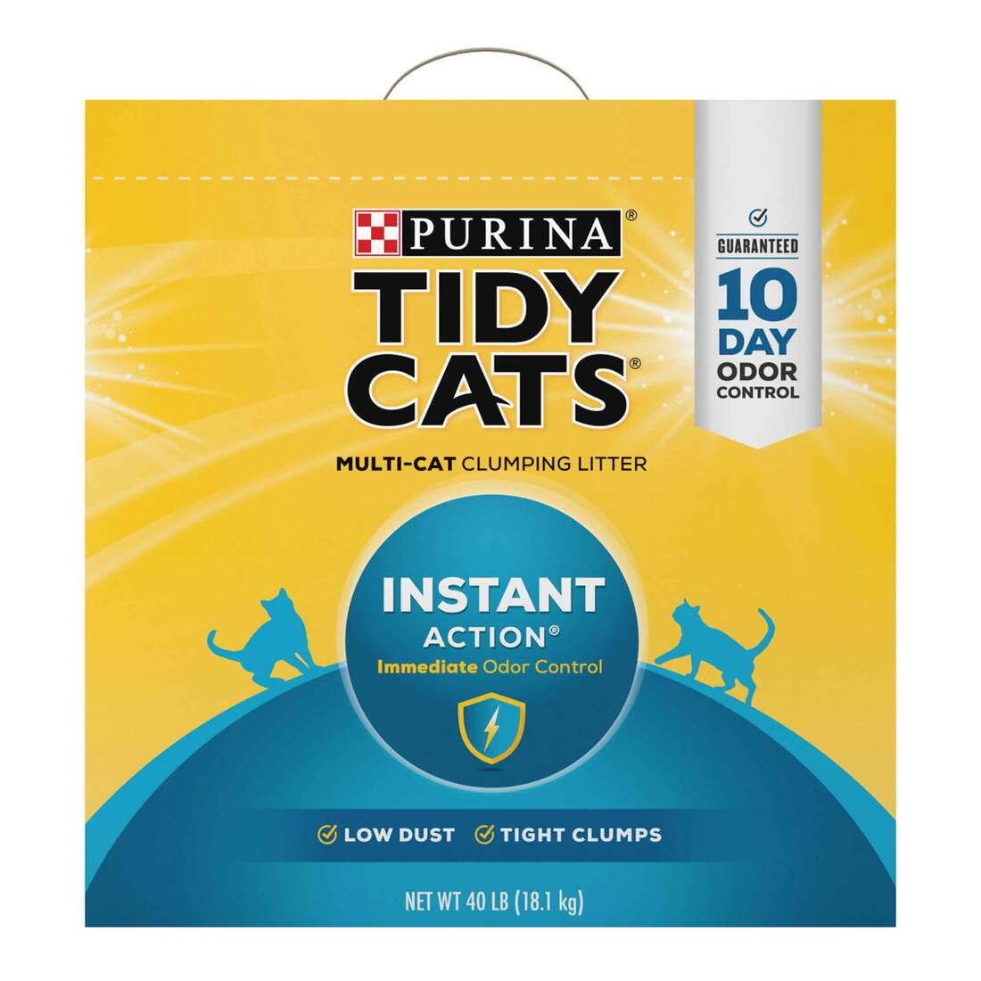 Purina Tidy Cats Clumping Cat Litter, Instant Action Multi Cat Litter - Image 2