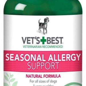Vet's Best Seasonal Allergy Support Dog Supplement Chewable Tablets, 60 Count