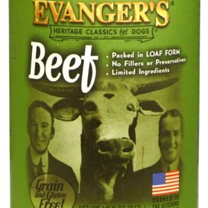 Evangers Heritage Classic Recipe 100% Beef Wet Dog Food, 12.5 Ounces