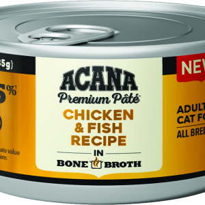 ACANA® Natural Wet Cat Food, Chicken and Fish Recipe in Bone Broth, 3 Ounces
