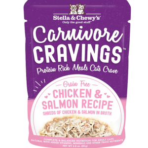 Stella & Chewy's Carnivore Cravings Natural Wet Cat Food, Chicken & Salmon Recipe, 2.8 Ounces