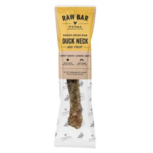 Vital Essentials Raw Bar Freeze Dried Raw Duck Neck Dog Treat, 0.7 Ounces