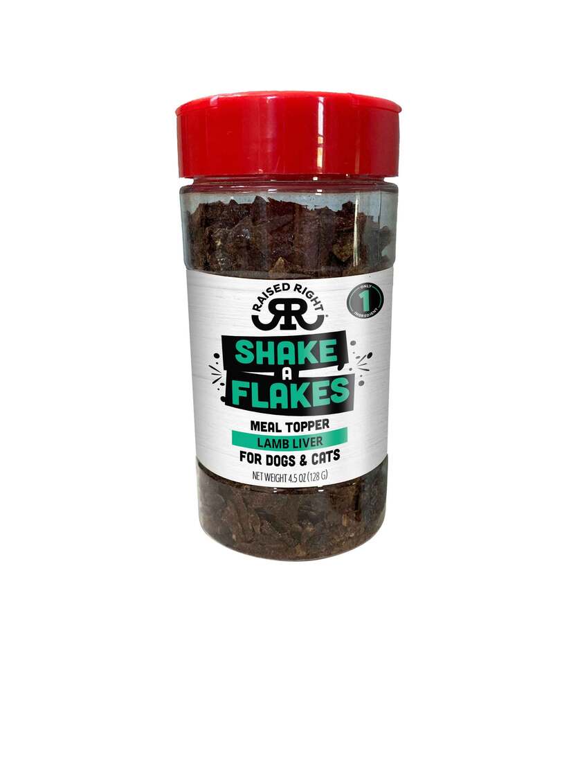 Raised Right Shake A Flakes Dog Treats, 4.5 Ounces - Image 2