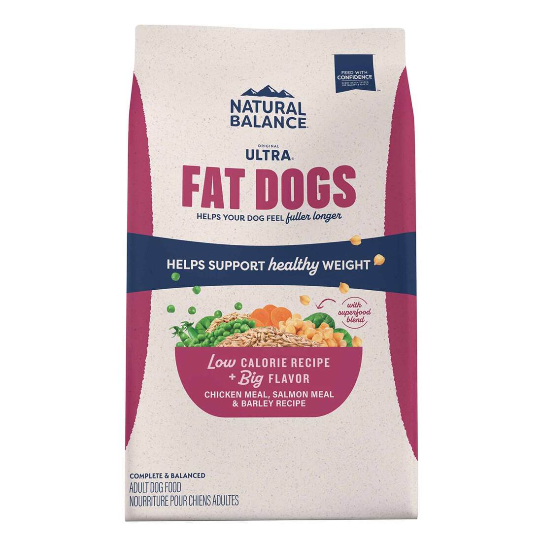 Natural Balance® Original Ultra® Fat Dogs Dry Dog Food, Chicken Meal, Salmon Meal & Barley Recipe