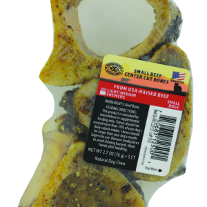 Wixom Ranch Natural Chews Small Beef Center Cut Bone, 3 Count