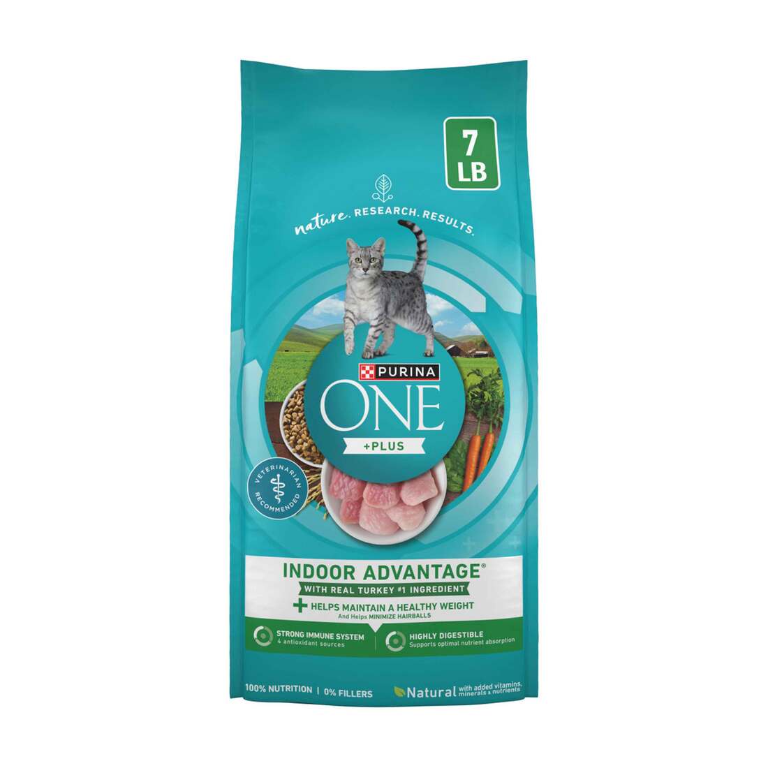 Purina ONE Natural, Low Fat, Weight Control, Indoor Dry Cat Food, +Plus Indoor Advantage - Image 3