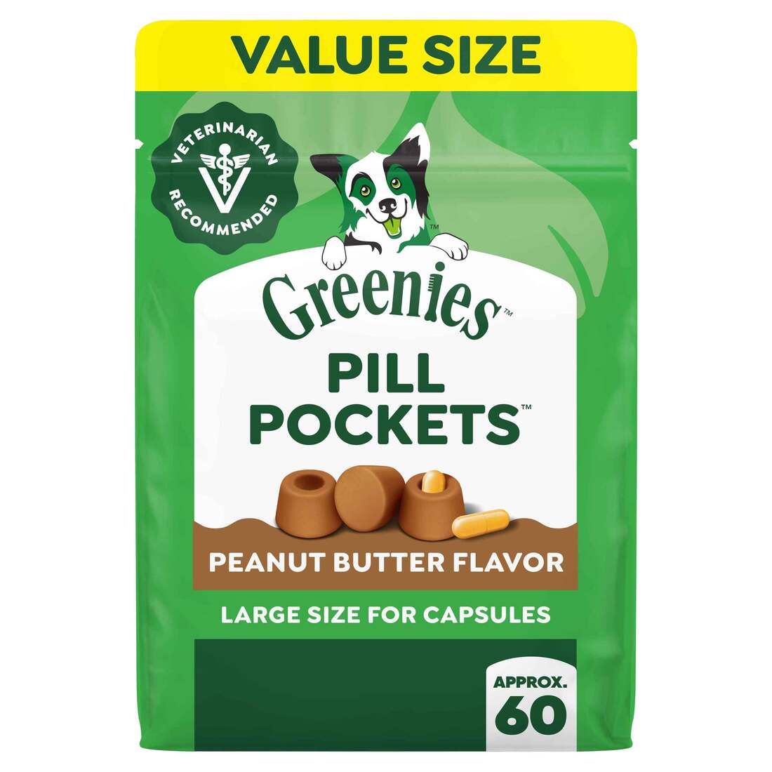 GREENIES PILL POCKETS Capsule Size Natural Dog Treats with Real Peanut Butter - Image 2