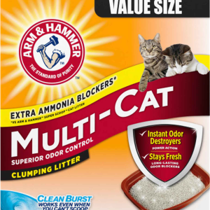 Arm & Hammer MultiCat Scented Clumping Cat Litter, 29 Pounds