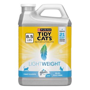 Purina Tidy Cats LightWeight With Glade Clear Springs Multi-Cat Clumping Scented Cat litter - 8.5 Po