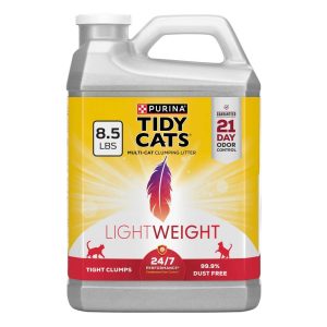 Purina Tidy Cats LightWeight 24/7 Performance Odor control, Multi-Cat Clumping 99.9 % Dust Free Cat