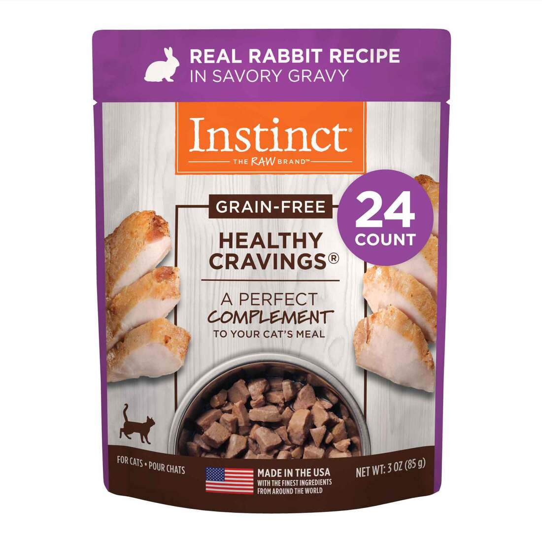 Instinct Healthy Cravings Grain-Free Cuts & Gravy Wet Cat Food Topper