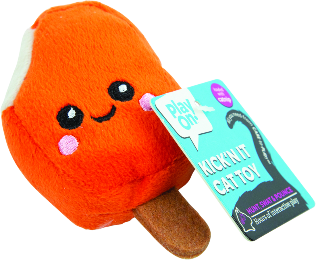 Play On Cat Toy Catnip Plush Popsicle