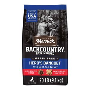 Merrick Backcountry Raw Infused Grain Free Dry Dog Food Hero's Banquet