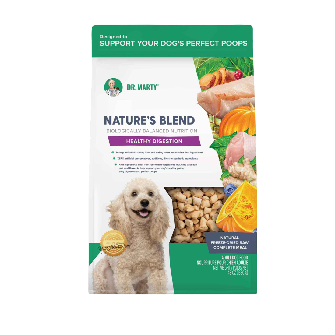 Dr Marty Nature's Blend Healthy Digestion Freeze Dried Dog Food - Image 2