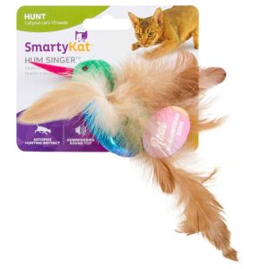 SmartyKat Hum Singer Electronic Sound Cat Toy, Battery Powered