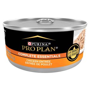 Purina Pro Plan COMPLETE ESSENTIALS Wet Cat Food, High Protein Chicken Entree in Gravy, 5.5 Ounces