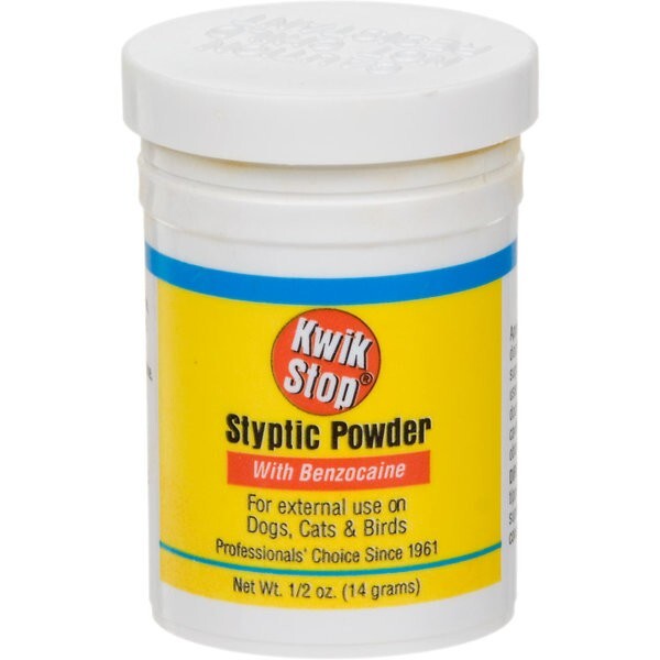 Miracle Care Kwik Stop Styptic Powder for Dogs, Cats and Birds, .5 ounce