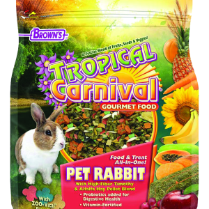 Brown's Tropical Carnival® Gourmet Pet Rabbit Food, 5 Pounds